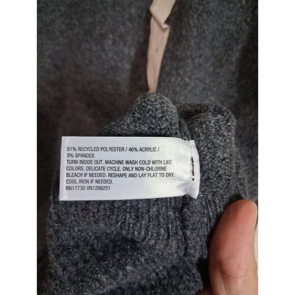 NWT A New Day Sweater V-Neck SOFT Business Casual Gray Women's Size Medium - Picture 5 of 5